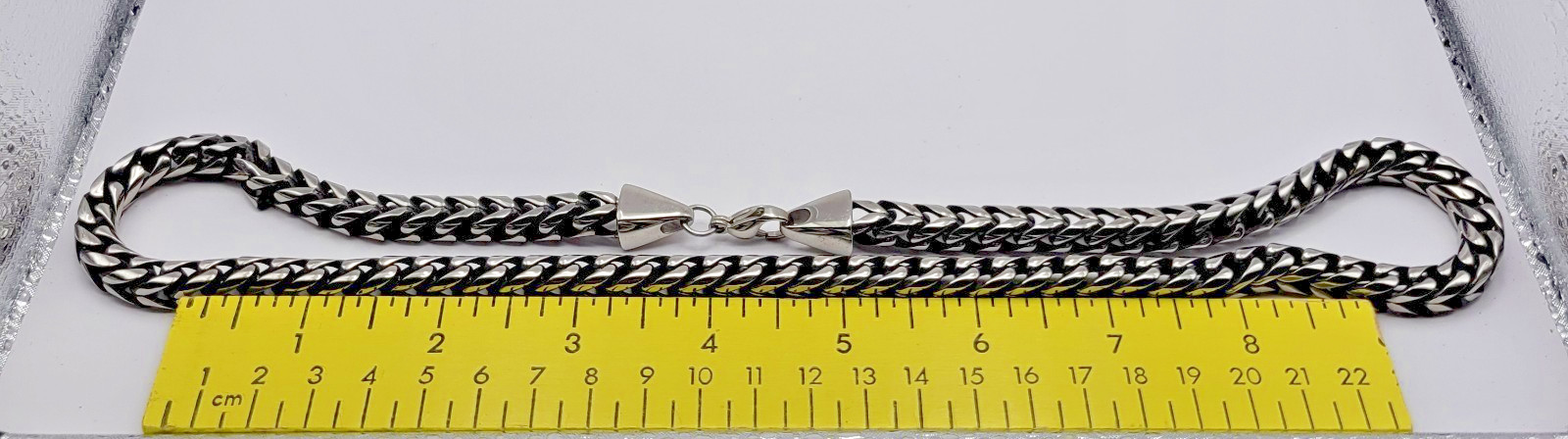JTV Stainless Steel 8mm Franco Link Chain Necklace ~ 24″