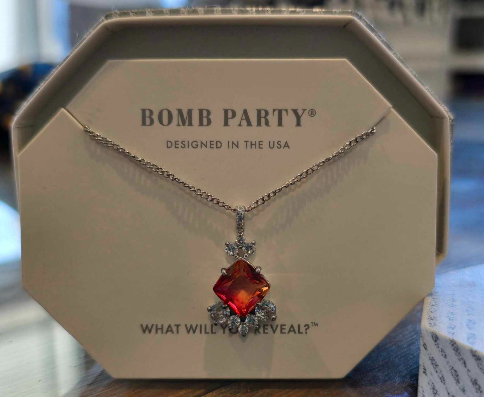 Bomb Party Sterling Club Necklace, RBP2997, Bi Color, .925 Solid Sterling Silver