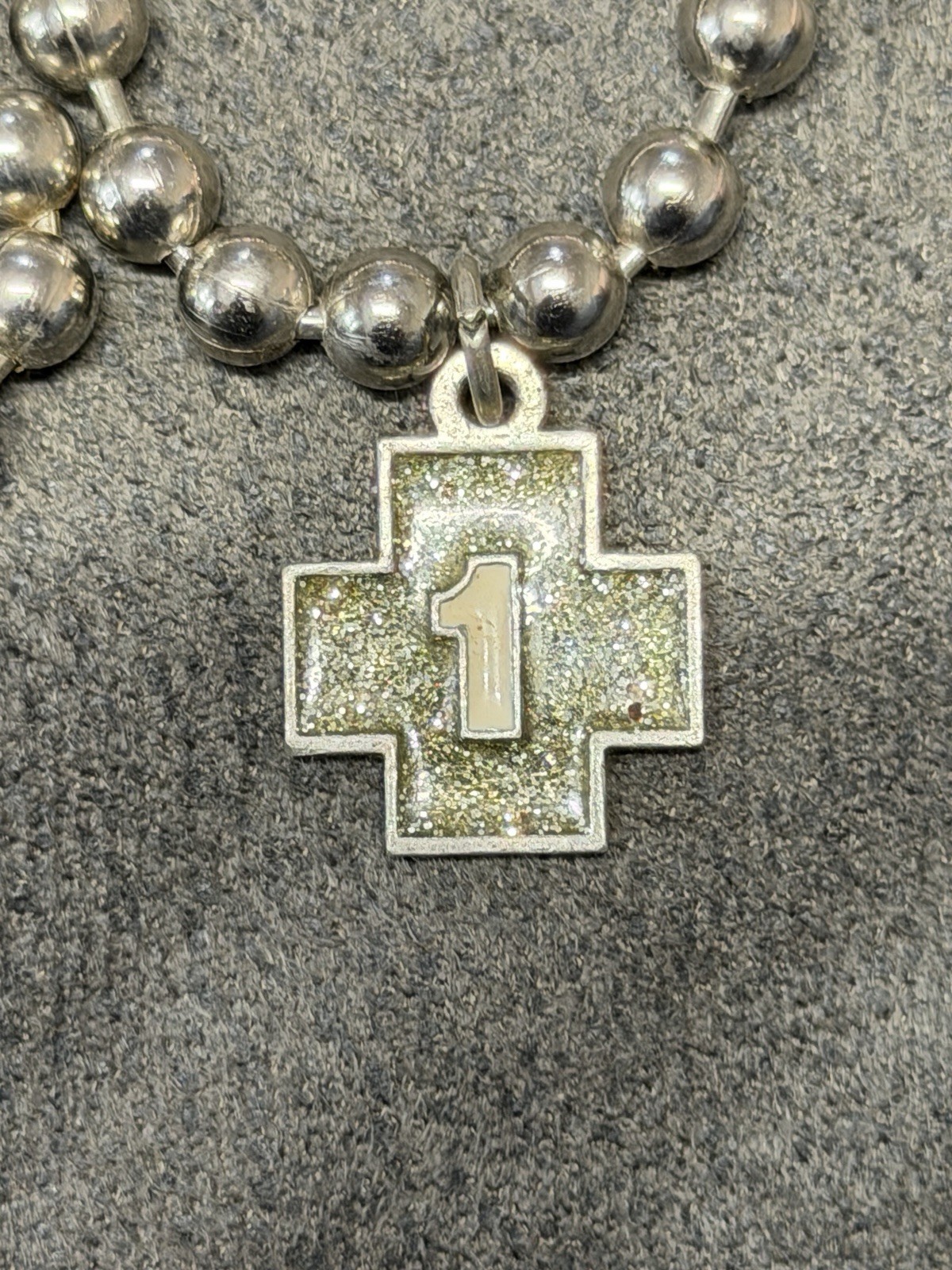 Plus One Band Necklace Christian Boyband Y2K Chain Cross Pendant