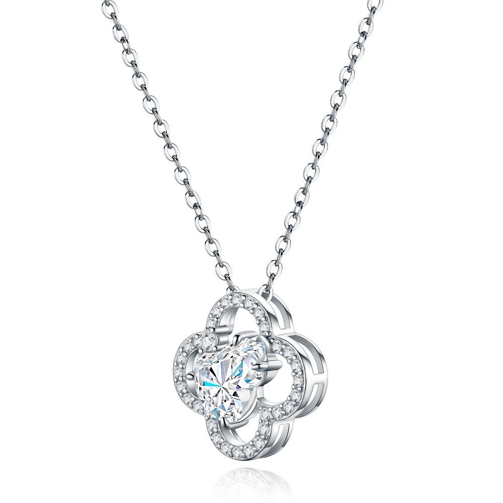 Luxury 925 Sterling Silver 7×9 mm Moissanite Women’s Necklace Pendants Jewelry