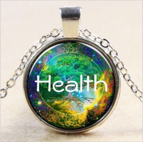 HEALTH TREE LIFE CHAKRA Silver 20″ Necklace Women mom Pendant Free $10 GIFT