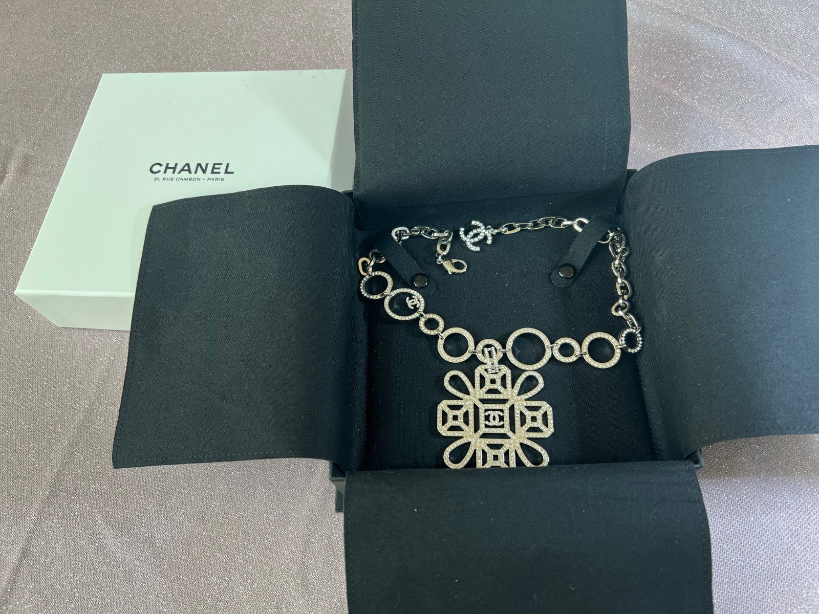 Authentic Chanel Crystal Necklace – Excellent Condition – Last Chance