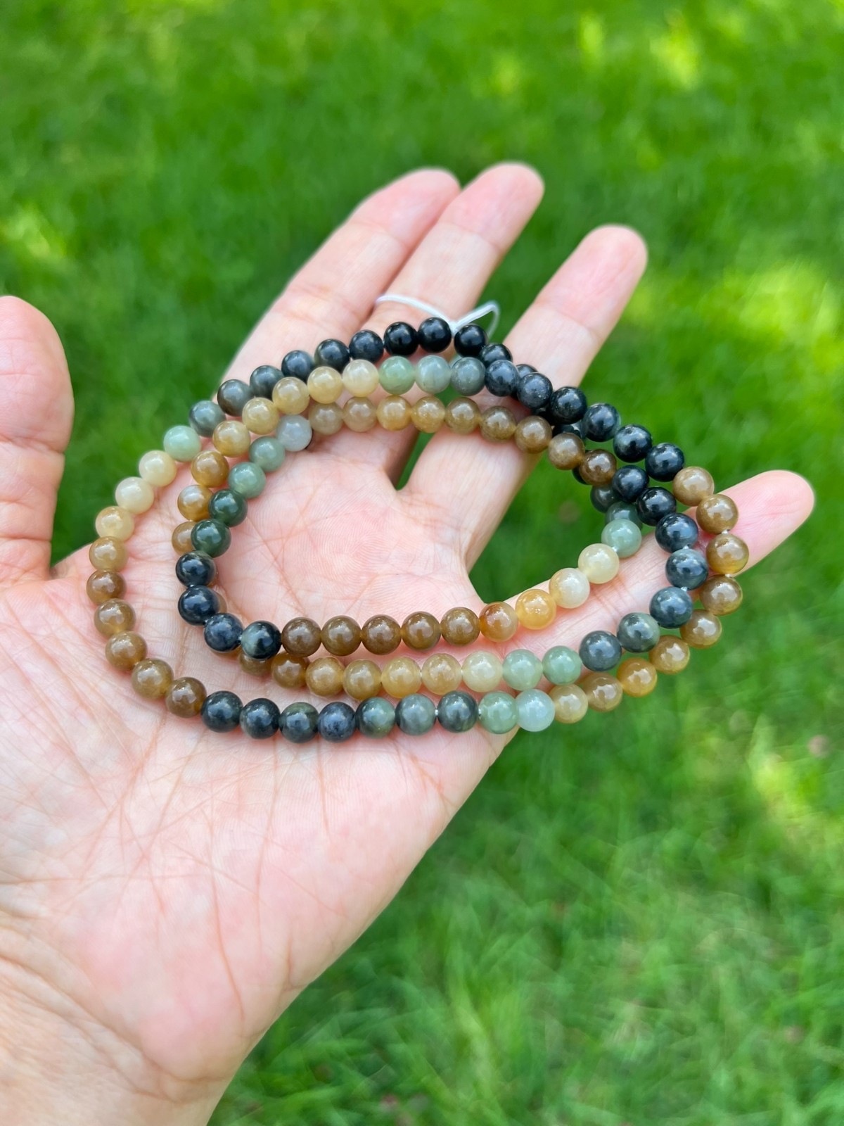 Genuine Nephrite Jade 6mm 108 Beads 24″ Necklace H63