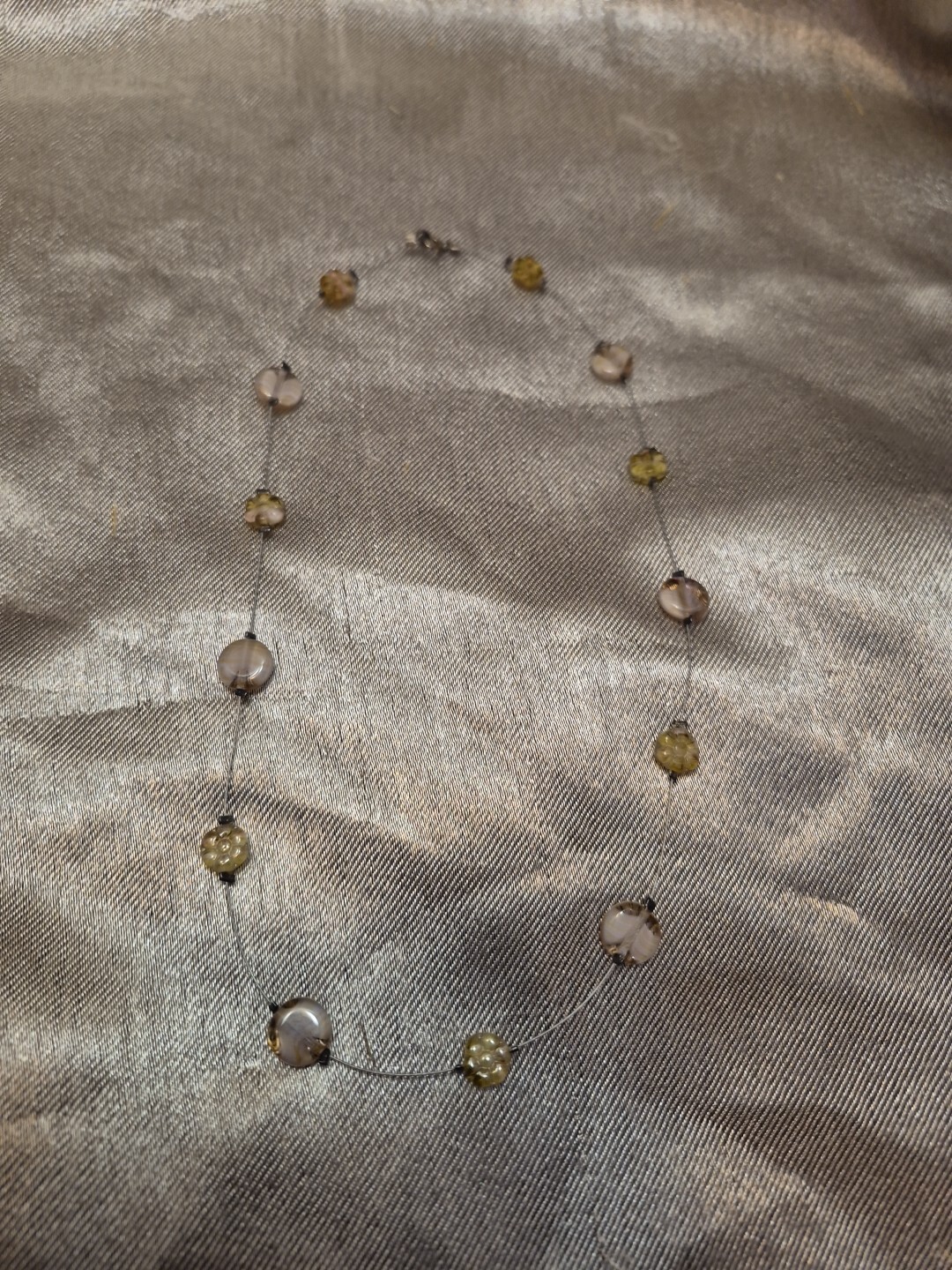 Glass Bead Necklaces Lot Of 4 17″-18″