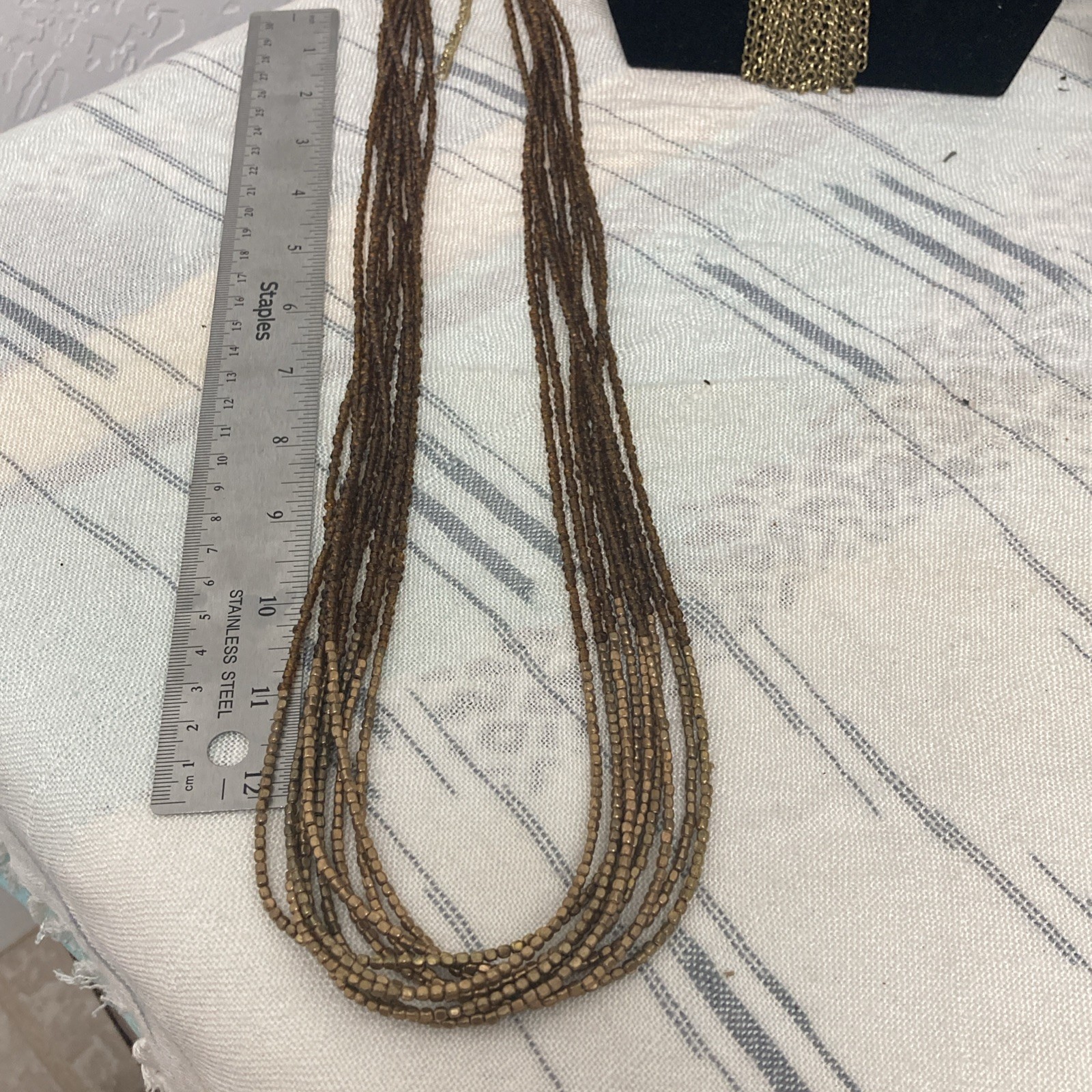 2 A.N.A Necklaces Bronze And Brown Tones