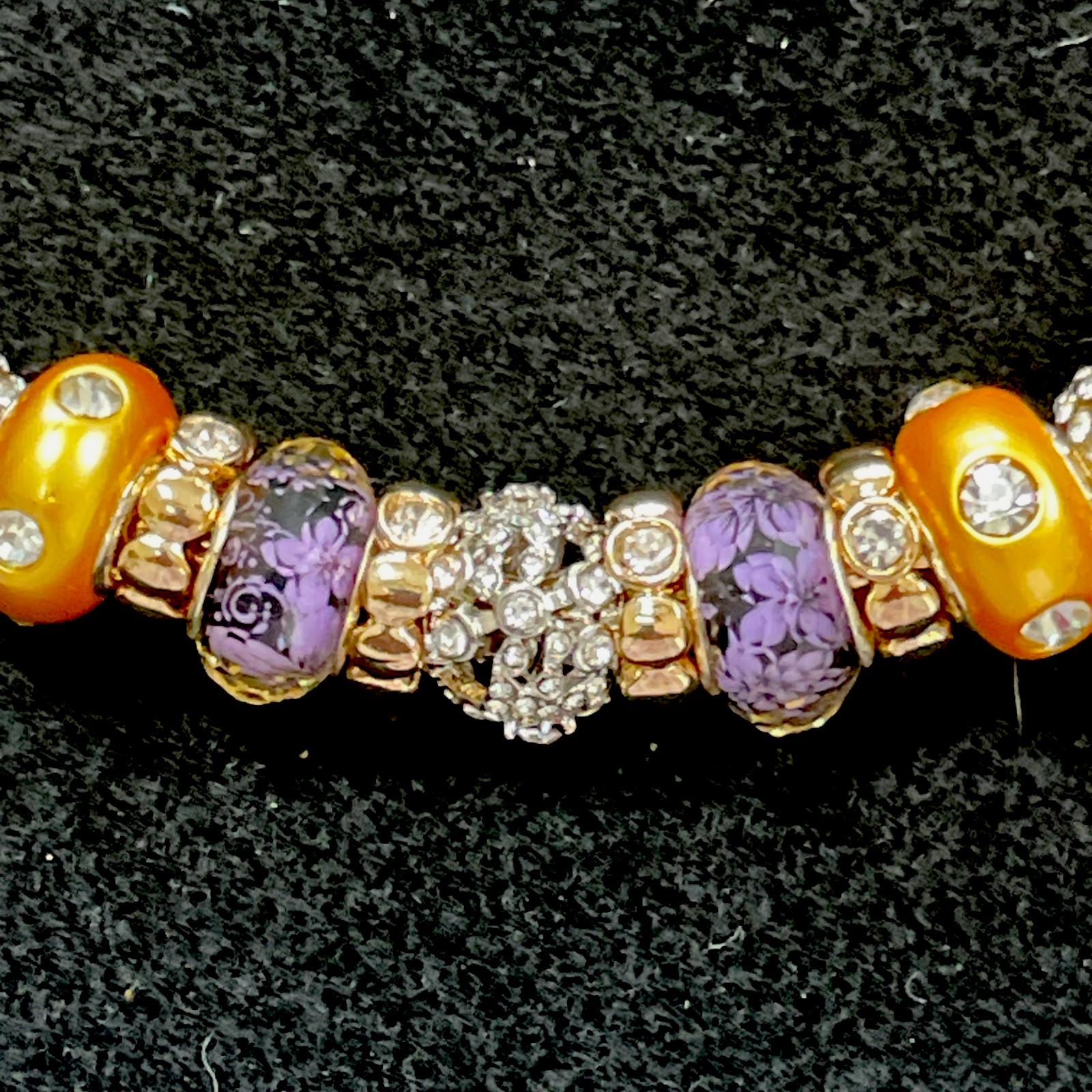 Custom 14k Gold Plated European Bead Chocker Cuff Necklace for Women