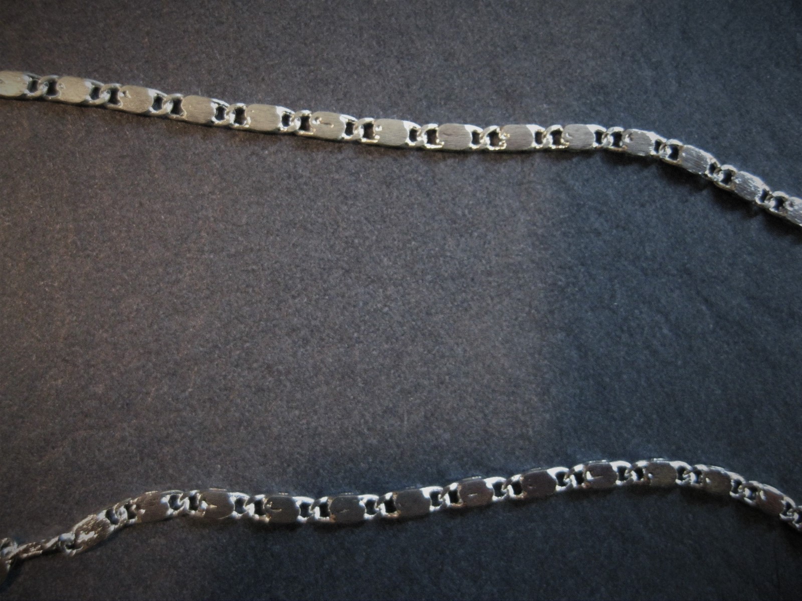 2MM 925 Sterling Silver Fancy Flat Chain Necklace 26″