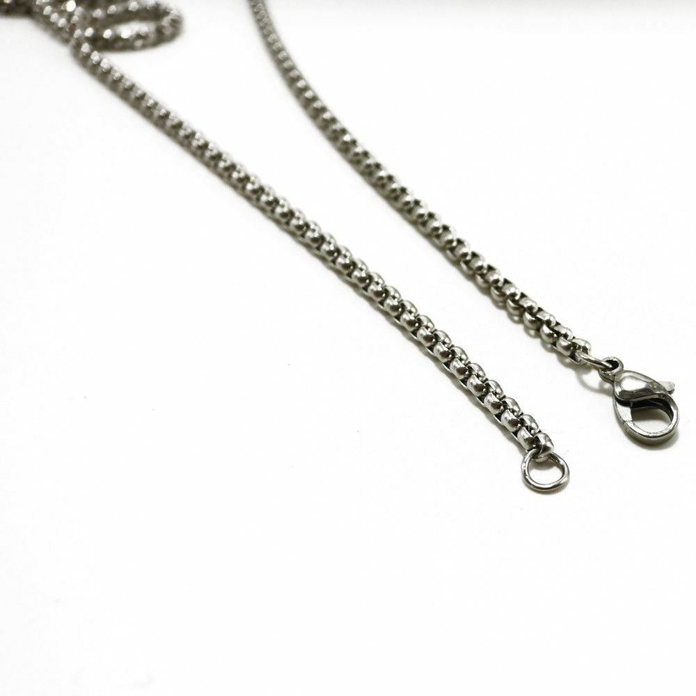 Unisex 18K Silver Plated 15in. Skinny Chain Necklace w/ Marijuana Weed Pendant