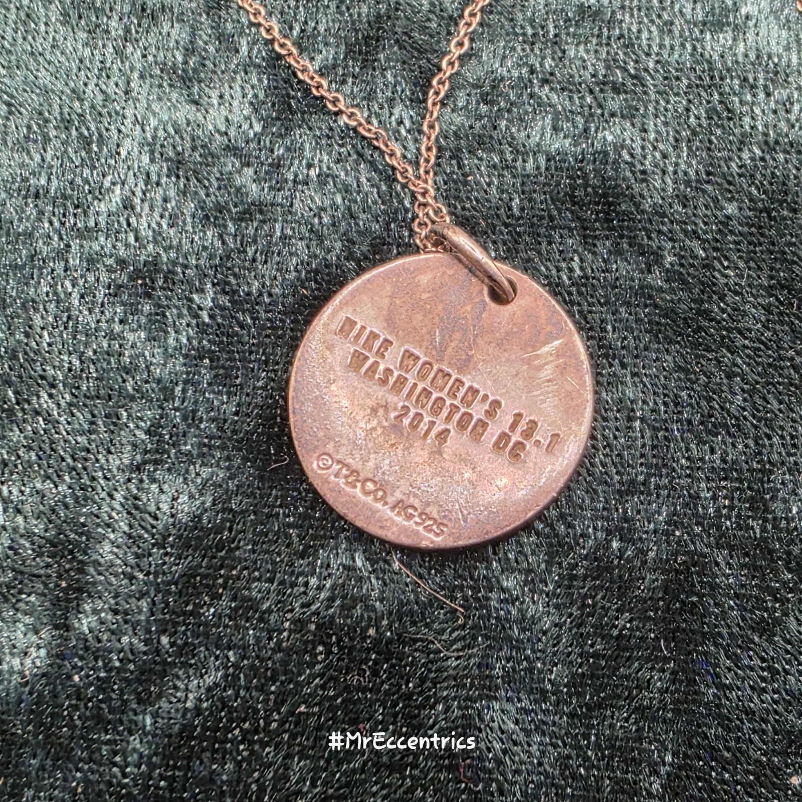 Tiffany & co. Sterling Silver 2014 NIKE Women 13.1 Washington DC Necklace (C163)