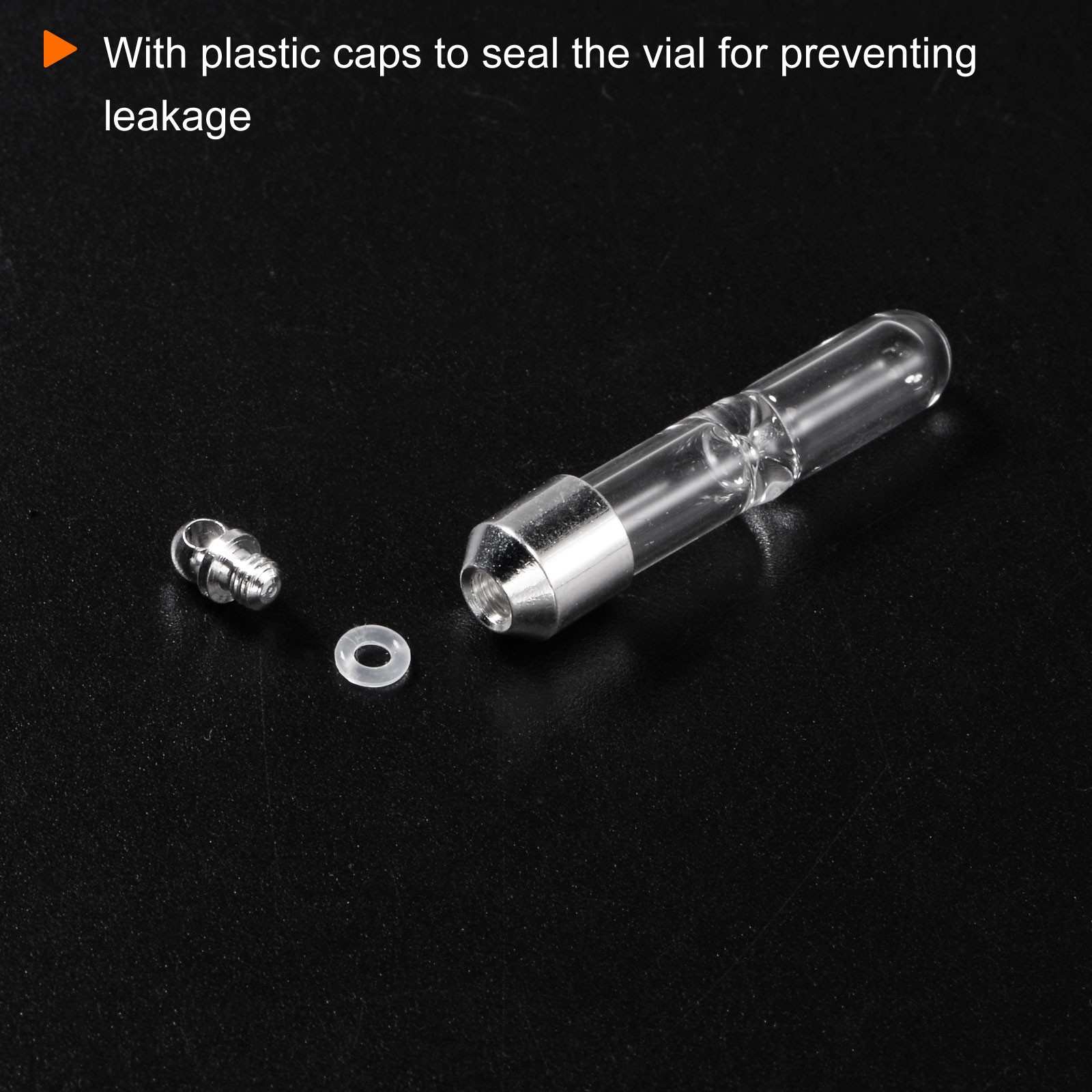 5pcs Name on Rice Glass Vial Pendant Sandglass