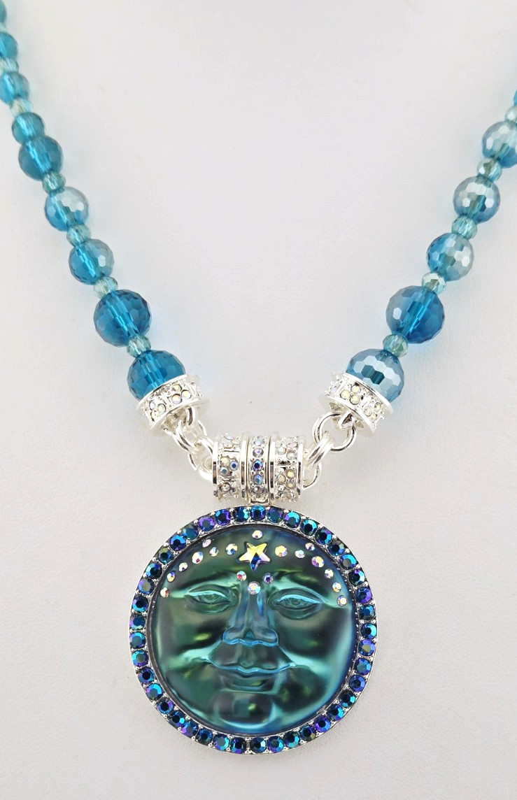 Kirks Folly Venus Seaview Water Moon 35mm Enhancer & Belle Necklace SS #35