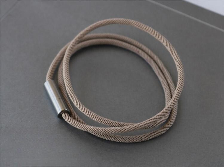 Titanium Paracord Necklace Rope Cord Chain Anti Allergy DIY 23.6 in/60cm Length