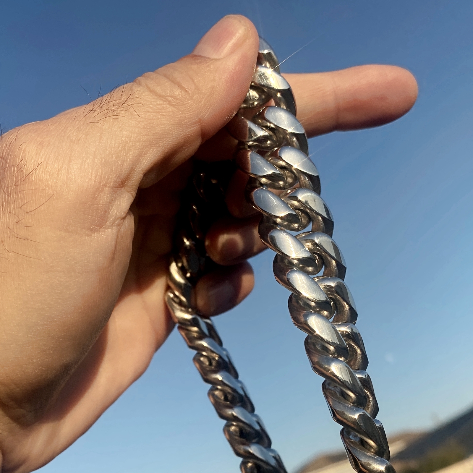 Mens 316L Stainless Steel Cuban Link Chain Heavy Hip Hop Necklace 20″ 20MM Thick