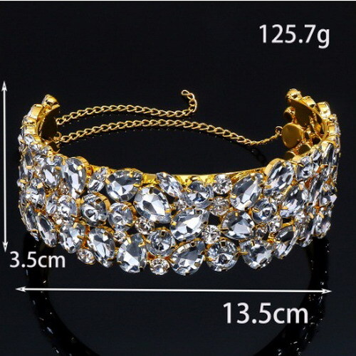Women Necklace Rhinestone Droplet Luxury Jewelry Body chain Fashion Bling
