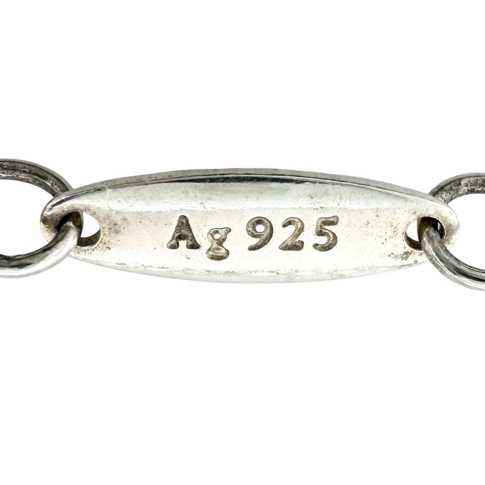 TIFFANY&Co. Elsa Peretti Color by the Yard Pendant Necklace Silver925/Aquama…
