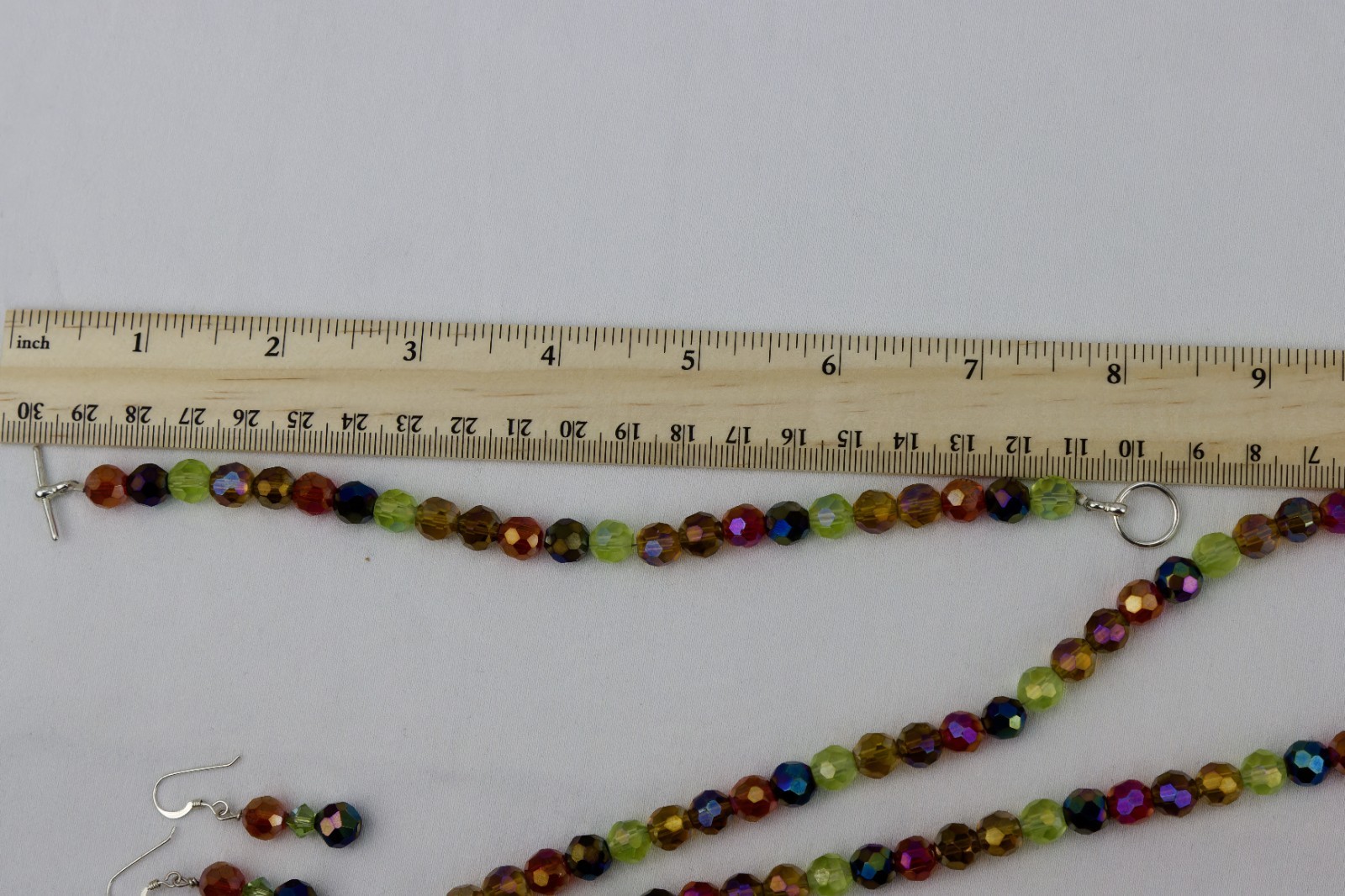 Multi-color Faceted Glass Bead SET