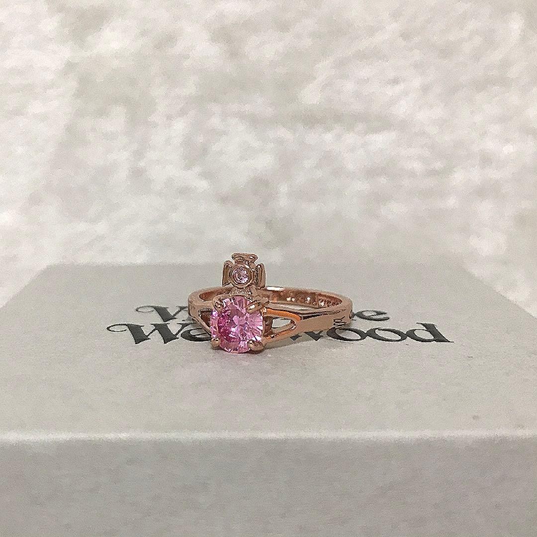 Vivienne Westwood Ring Size 6.5-7 Orb Pink NO BOX [EJ206