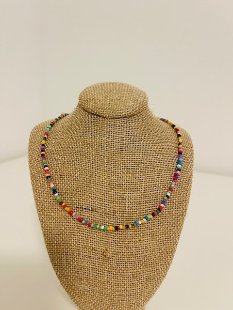 Beaded Necklace 9 handmade beaded necklaces in various lengths.