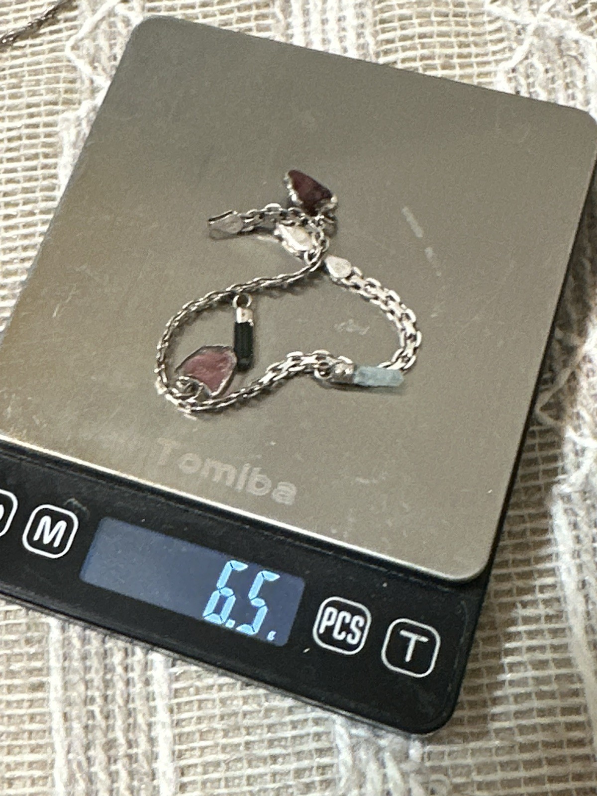 Sterling Silver Vintage Chain Bracelet 7in 6.5g Made In Italy