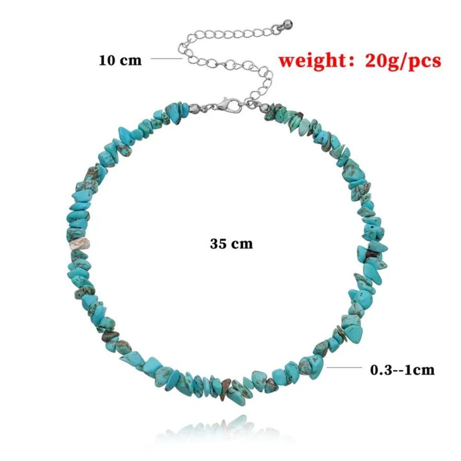 Western Southwestern Turquoise Beaded Boho Choker Necklace NEW