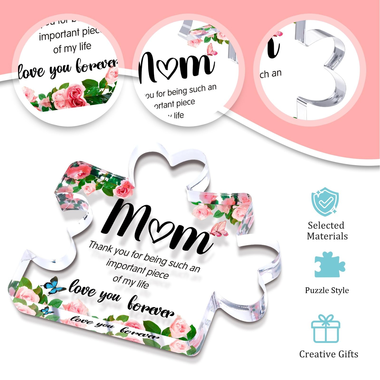 Gifts for Mom, Mothers Day from Husband Daughter Son, Birthday Women Wife Gifts.
