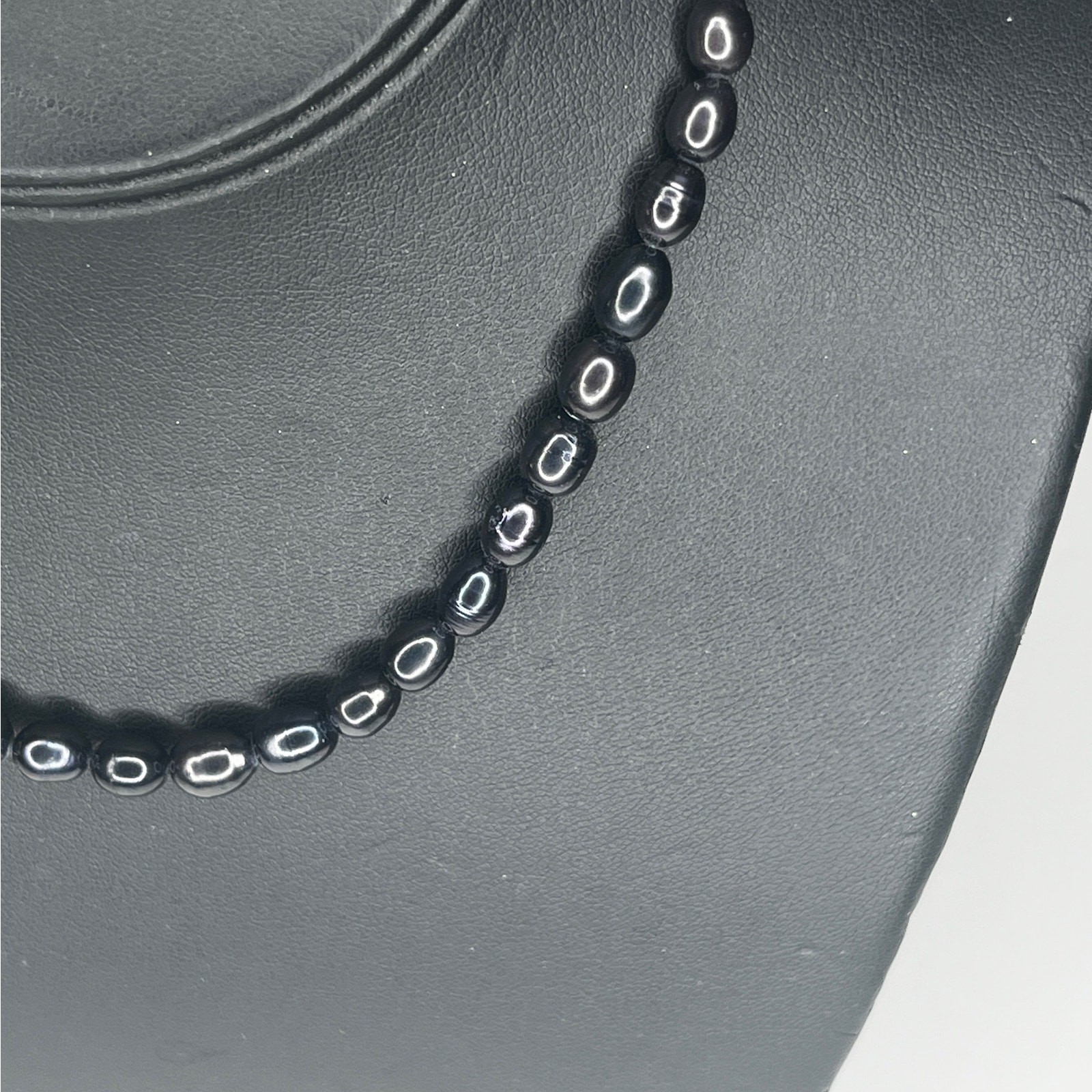Black Beaded Choker Necklace